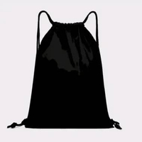 ECIMO Tas Serut Anti Air Uk33cmX42cm Tas Serut Sablon Futsal Bag Tas Serut Hitam Polos kain parasut