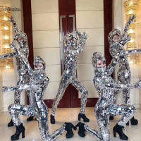 Mirror face costume lens costume costume cosplay mechanical dance props party show CD50 W02