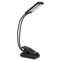 Music Stand Light Clip On LED Lamp - No Flicker, Fully Adjustable, 6 Levels Of Brightness - Also For Book Reading, Orchestra, Mi