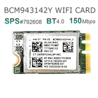 BCM943142Y 792608-001 M.2 NGFF WiFi WLAN card + Bluetooth 4.0 for HP ENVY M6-P M6-P113DX 640 G2 ASUS/Sony 802.11bgn