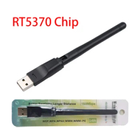 2.4G 150M Wireless USB WiFi Adapter 2DB Wifi Antenna WLAN Network Card USB WiFi Receiver RT5370 Chip for PC TV Box