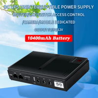 10400mAh Mini Portable UPS 5V 9V 12V Large Capacity Uninterruptible Power Supply Backup Power Adapters for WiFi Cameras Routers