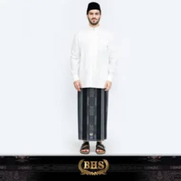 Sarung BHS Classic Gold Motif C44 DKB SJ Hitam Abu 02