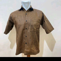 KEMEJA LURIK PRIA LENGAN PENDEK