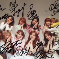 hand signed Izone autographed group photo free ship 5*7 K-POP 102018B