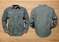 kemeja tactical w-tac tangan panjang abu-abu