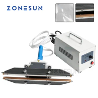 ZONESUN 400mm Direct-heat Plier portable impulse sealer plastic bag sealing machine suitable for aluminum vacuum composite film