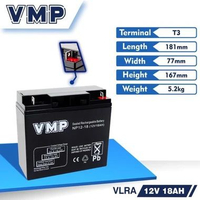 Aki UPS VMP 12V 18AH Baterai UPS Aki Kering Batere UPS Battery VRLA ORIGINAL BERGARANSI RESMI