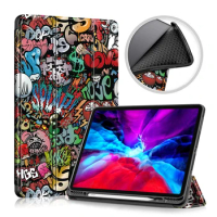 For iPad Pro 11 12.9 inch 2021 Case With Pencil Holder Stand Cover Tablet Shell For iPad Pro 11 12 9 Case 2021 2020 2018