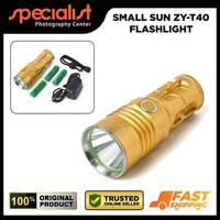 Senter Small Sun ZY-T40 LED Flashlight Rechargeable High Power Outdoor