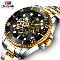 2020 Drop Shipping Tevise Top Brand Men Mechanical Watch Automatic Fashion Luxury Stainless Steel Male Clock Relogio Masculino