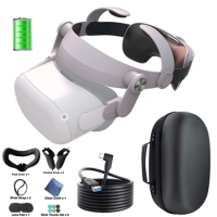 For Oculus Quest 2 Battery Strap for Meta Oculus Quest 2 Elite Strap with Battery 5200mAh Comfortable Headset VR Accessories
