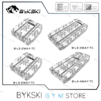Bykski GPU Active Backplate Bridging Module For VGA Water Block Multi Video Card Acrylic Connectors B-L3-2WAY-TC