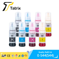 Tatrix 544 T544 Premium Color Compatible Bottle Water Based Refill Tinta Ink for Epson EcoTank L3210 L3110 L3150 L3250 Printer
