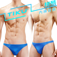 【TIKU 梯酷】美臀型男 透氣三角/丁字男內褲 -藍色(LP1693)