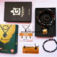 Kalung Pria & Wanita Asli Bio Magnetik Kesehatan Bersertifikat Liontin Kura Emas Import Korea Origin