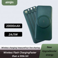 20000mAh Portable Wireless Charger Power Bank For Xiaomi Mi iPhone Samsung Powerbank External Battery Fast Charger Power bank