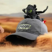 BNS Series HW Doll Grey Cap How to Train Your Dragon Night Fury Plush