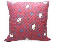 asdfkitty可愛家☆KITTY草莓版夾棉抱枕套(不含枕心)-44*44公分-用日本布料做的