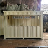 Kandang anjing model booth container knockdown modular 3x2x2