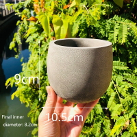MoaiTW 混凝土花盆矽膠模具圓形DIY花盆水泥盆模具U型混凝土容器