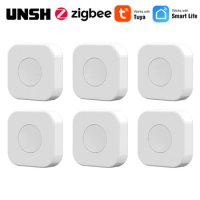 Tuya Smart Zigbee Switch Push Button One Key Contror Scene Wireless Smart Life Remote Controller Home Automation Switch