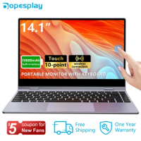 Dopesplay Portable Lapdock Monitor 14.1 Inch 10-Points Touch Touch screen 1080P HDR IPS Laptop PS5/4 Xbox Switch