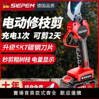 【台灣公司 超低價】德國進口電動剪刀修枝剪刀果樹充電式液晶無線鋰電園藝園林粗枝