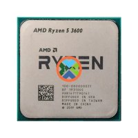 AMD Ryzen 5 3600 R5 3600 3.6 GHz Six-Core Twelve-Thread CPU Processor 7NM 65W L3=32M 100-000000031 Socket AM4