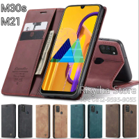 Casing for Samsung Galaxy M30s, M21 - CaseMe Slim Wallet Magnetic Flip Leather Case