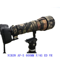 Juntuo Lens Coat for Nikon AF-S 600mm f/4G F/4E FL ED VR Realtree Outdoor Camouflage Protection Sleeve Waterproof Case