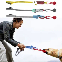 Cotton Rope/Cloth Outdoor Dog Pull Tug of War Toys Sounding Cartoon Dogs Chew Rope Toys With Ball Bite Resistant