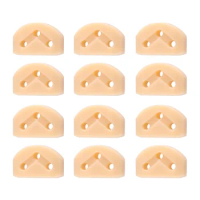 12Pcs Cl ical Guitar Rollers String Trees Retainer Guides Guitar String Locks Nut Block Clamp, Apricot