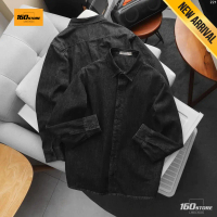 Áo Khoác Sơ Mi Nam  ICON DENIM Dark Grey Form Regular AKID0221