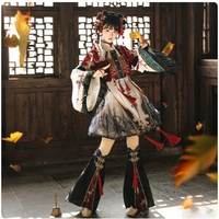 BAJU KOSTUM COSPLAY LOLITA SET FOX TRAIL NEW CHINESE STYLE FANTASY DRESS Ukuran XL