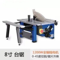Small multifunctional large high power saw blade table saw cutting machine electric sliding table saw electric circular saw