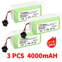 14.4V 4000mAh Replacement Battery for Conga Excellent 990 1090 1790 1990 Deebot N79S N79 DN622 Robovac 11 Tesvor X500