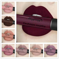 Makeup lipstick, lip gloss, matte liquid lipstick, does not stick to glass, matte makeup.