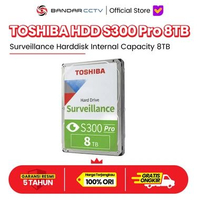 TOSHIBA HDD 8TB S300 Pro Harddisk Internal Surveillance (Capacity 8TB)