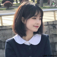 【歡樂購】【現貨免運】空氣劉海短發女生頭套波波頭bobo仿真自然少女圓臉仿真全頭套式