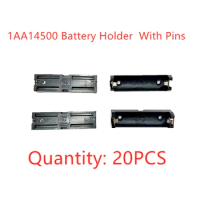 20PCS 1AA 14500 Battery Storage Box Single AA Battery Holder 14500 Battery Box With Pins