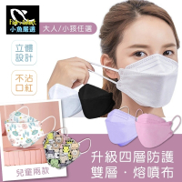 【小魚嚴選】韓國KF94雙層融噴布四層防護口罩(10入/包*6包)