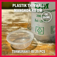 Wadah Plastik THINWALL 200ML R/B Merek DM - Kualitas Terbaik