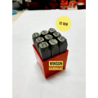 Alat Ketok Angka Nomor 10mm ZEKI - Number Stamp Punch Set 10 mm