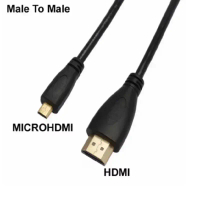 Cáp Micro HDMI tương thích với cáp HDMI, hỗ trợ âm thanh và video Micro HDMI phiên bản 1.4, độ phân 