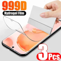 3Pcs Hydrogel Film For Samsung Galaxy Note 10 20 Ultra S9 S10 Plus Screen Protector For Samsung S24 S23 S22 Ultra S21 S20 Plus