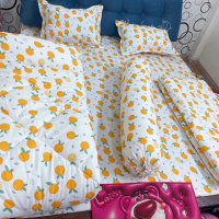 Chăn Ga Gối TRÁI CAM - Chất lượng cao, vải không bai, không phai, không xù, cam kết giặt tay giặt má