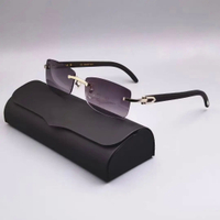 2023 Natural Cowhorn Square Transparent Glasses Frame Mens Buffalo Horn Large Frameless Glasses Wome