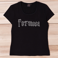 【仲夏周年慶】女版短袖T-Shirt 福爾摩沙-粉-燙鑽 MILU Formosa 寶島
