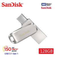SanDisk 晟碟 [全新版]SanDisk 晟碟 128GB Dual Drive Luxe USB 3.1 Type-C  (原廠5年保固 150MB/s)